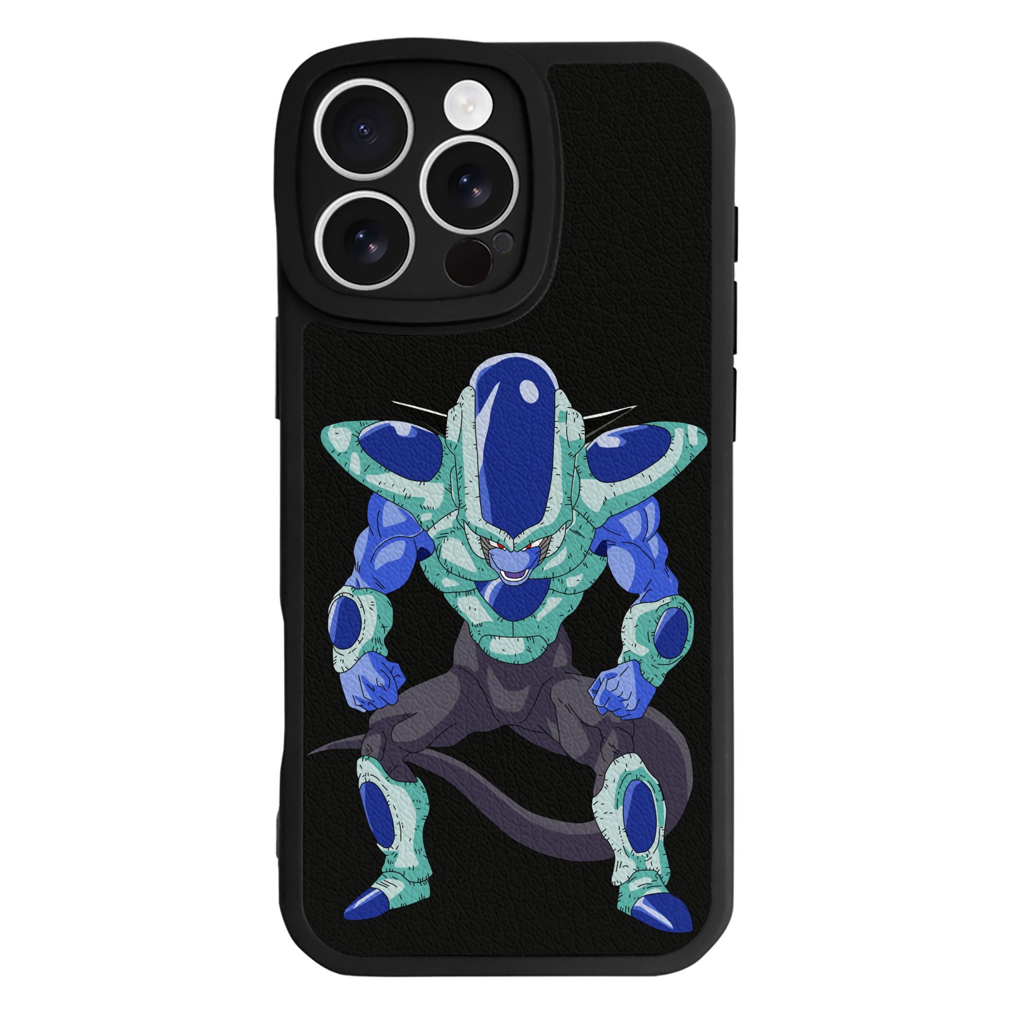 （画像用） ドラゴンボール フリーザ DRAGON BALL Frieza 【iPhone 16シリーズ対応】シリコンスマホケース（レザー調） 材質：シリコン